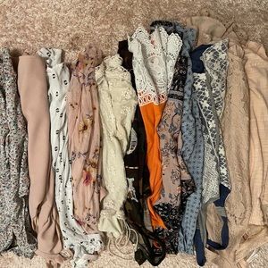 12 bundle short sleeve/ sleeveless blouses